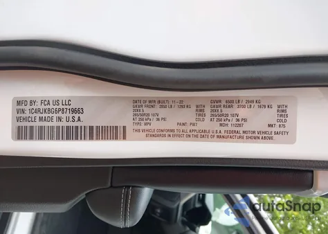 2023 Jeep Grand Cherokee L Limited 4X4 из США, поврежденный, VIN 1C4RJKBG6P8719663